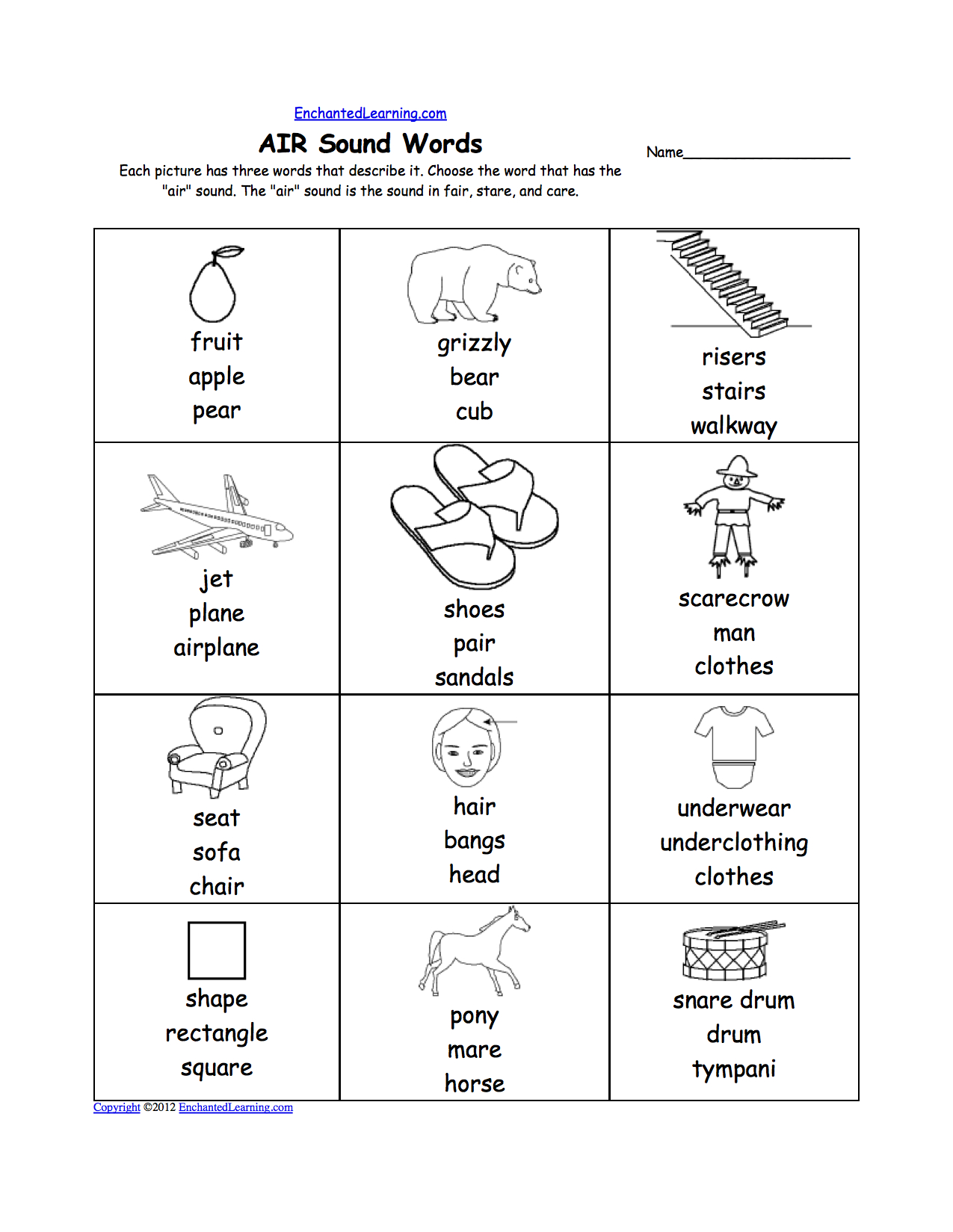 Phonics Worksheets: Multiple Choice Worksheets To Print - Jolly Phonics Worksheets Free Printable