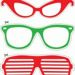 Photo Booth Props: Red And Green Glasses (Free Printable)   Free Photo Booth Props Printable Pdf