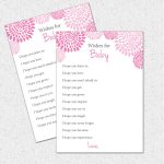 Photo : Well Wishes I Hope Image   Free Printable Templates For Baby Shower Games