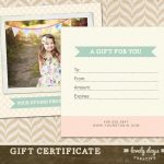 Photography Gift Certificate Ideas | Lazine   Free Printable Photography Gift Certificate Template