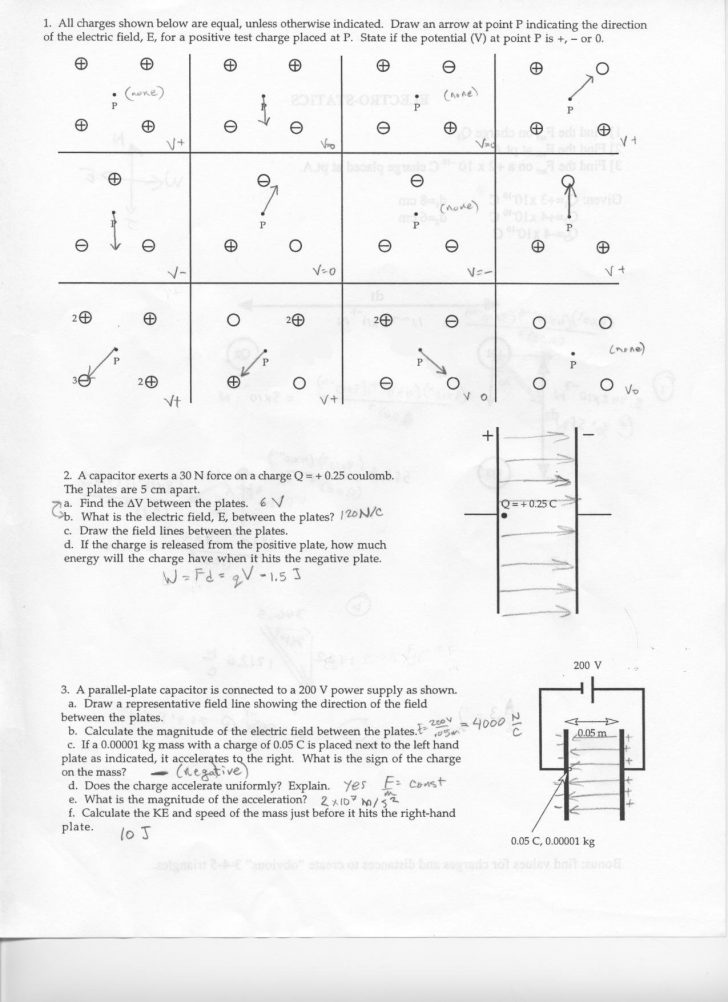 Free Printable Physics Worksheets