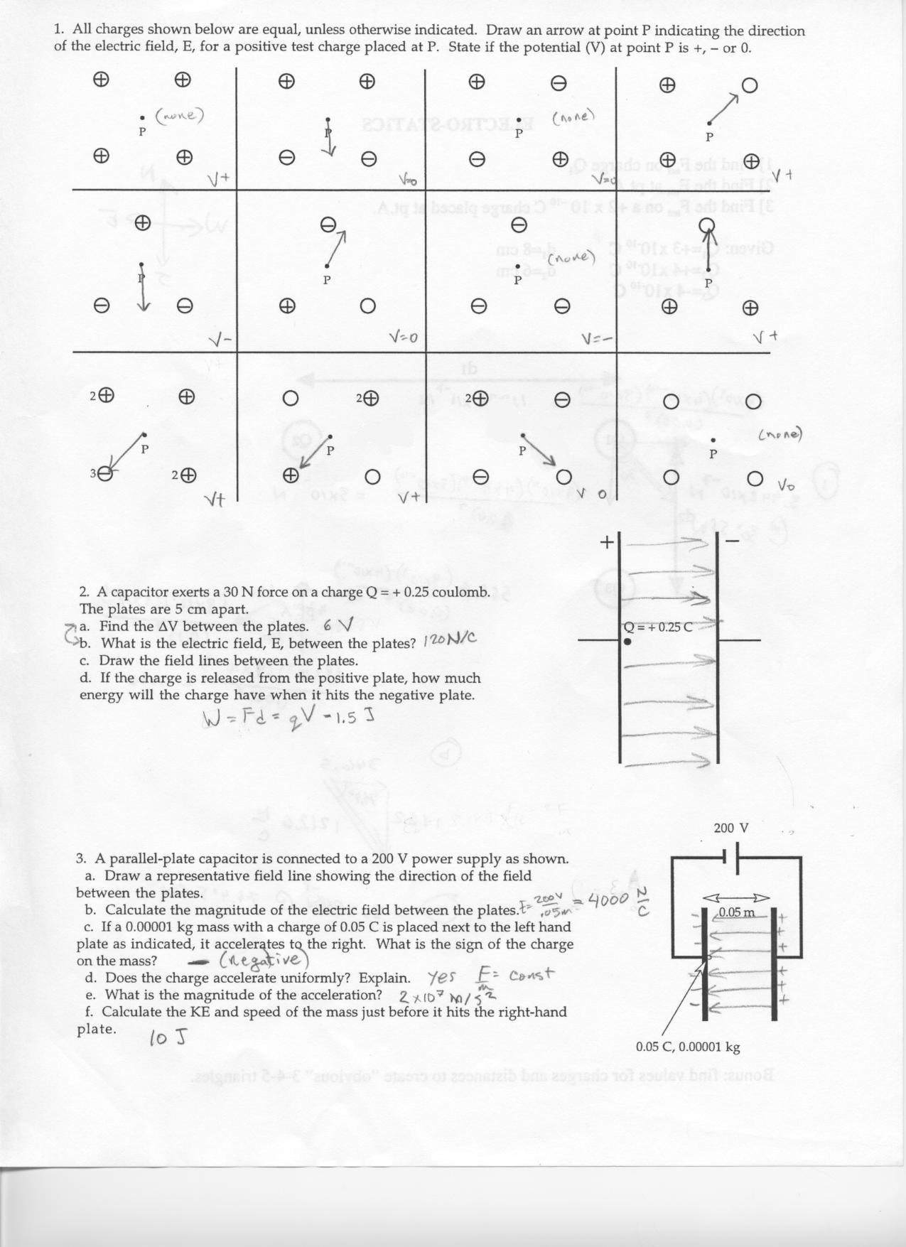 Physics Handouts - Free Printable Physics Worksheets