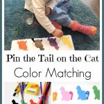 Pin The Tail On The Cat: Diy Color Matching Toy With Free Printable   Free Printable Pin The Tail On The Cat
