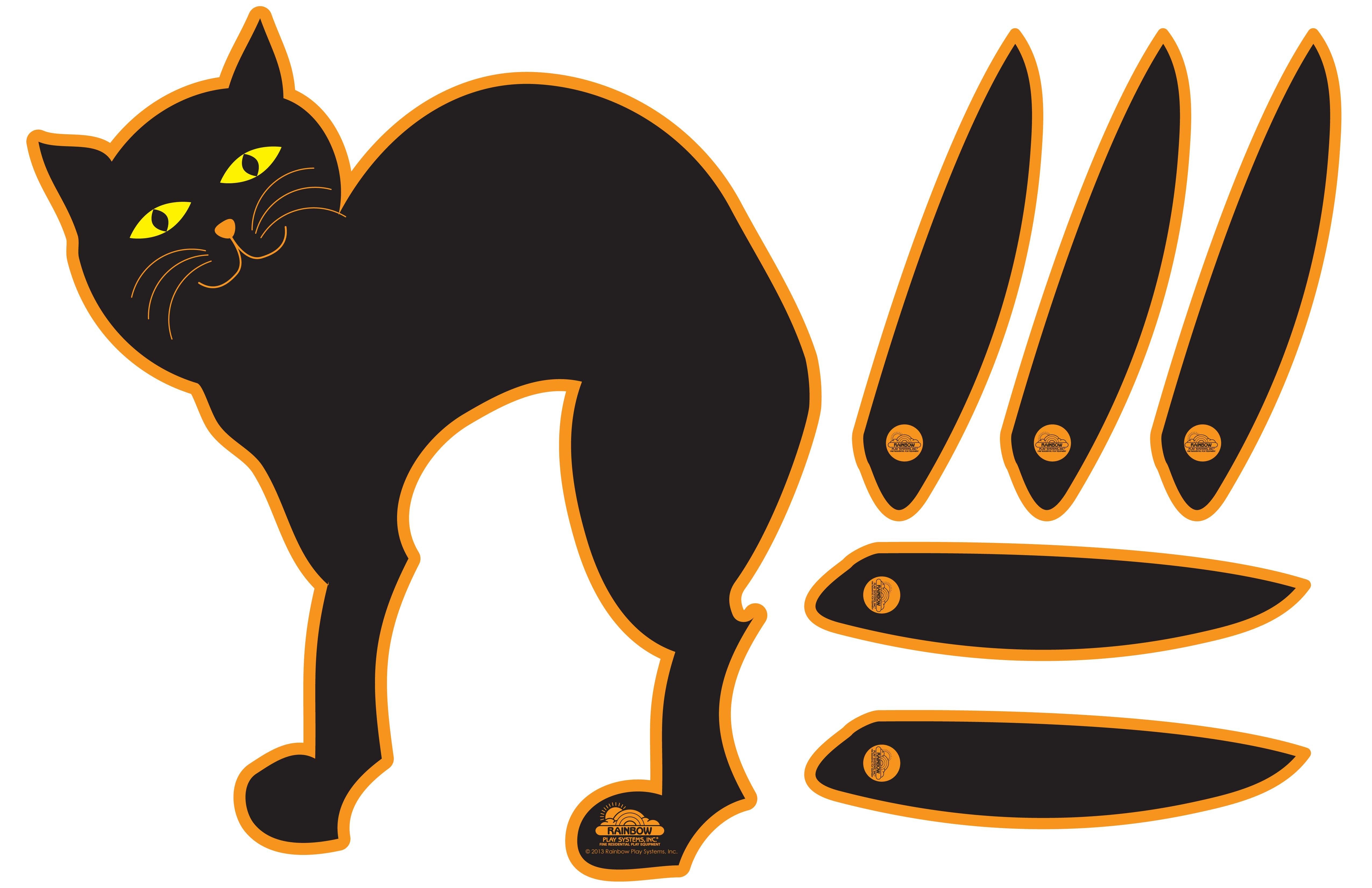 Pin The Tail On The Cat | Kids Holiday - Halloween Activities - Free Printable Pin The Tail On The Cat