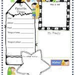 Pinangela Sanguino On Education | All About Me Worksheet, All   Free Printable All About Me Poster