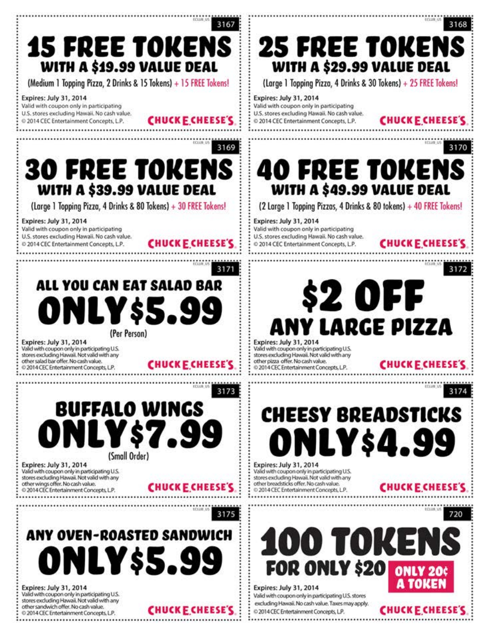 Pinann Anna On Chuck E Cheese Coupons | Pizza Coupons, Free - Free Printable Coupons 2014