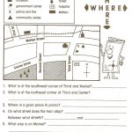 Pincaissey Adams On Directions | Map Worksheets, Social Studies   Social Studies Worksheets First Grade Free Printable