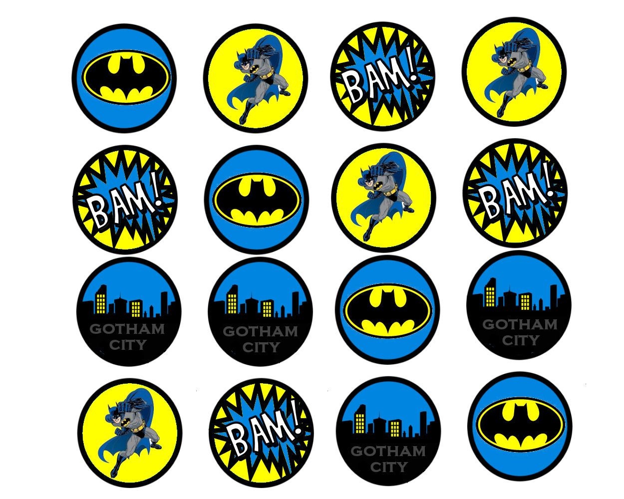 Pincindy Warner On Bottle Cap Images In 2019 | Batman Birthday - Batman Cupcake Toppers Free Printable