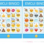 Pincrafty Annabelle On Emoji Printables | Emoji Bingo, Sleepover   Free Emoji Bingo Printable