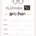 Pindrevio On Free Printable Birthday Invitation In 2019 | Harry   Harry Potter Birthday Invitations Free Printable