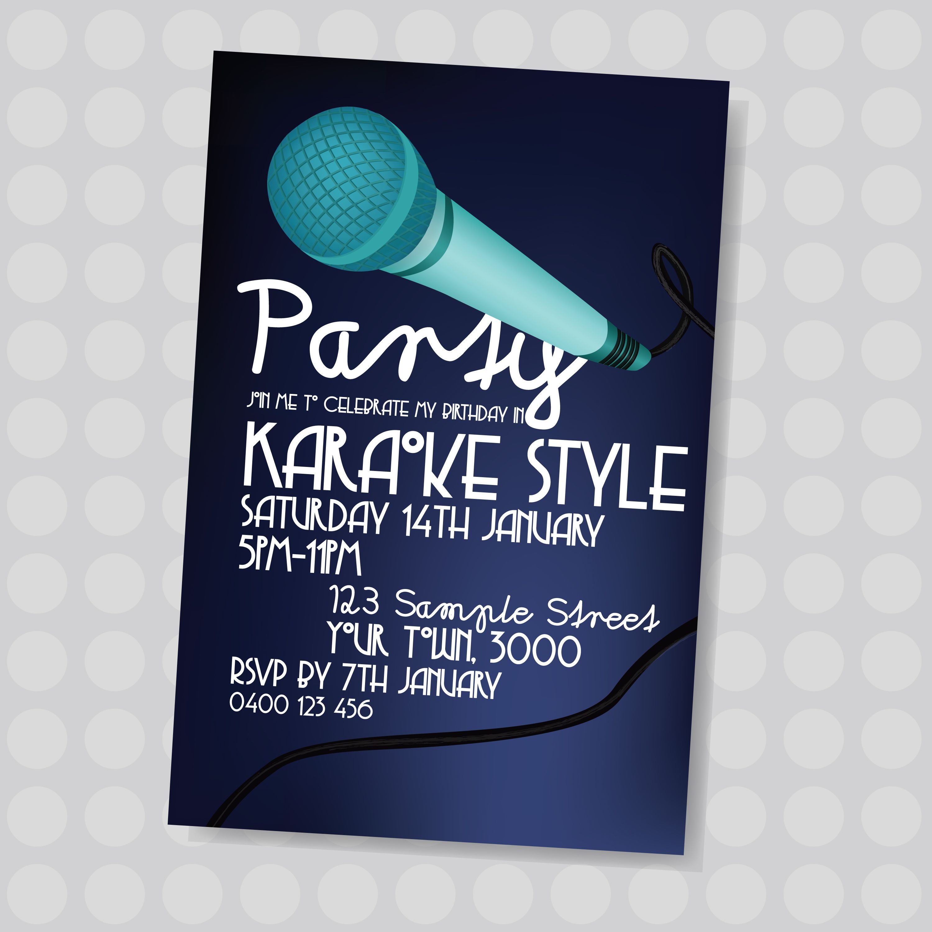Pinjatnna Tavarez On Invitations &amp;amp; Cards | Karaoke Party - Free Printable Karaoke Party Invitations