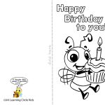 Pinreader Bee On Birthday Celebration   Bee Style | Free   Free Printable Birthday Cards For Kids