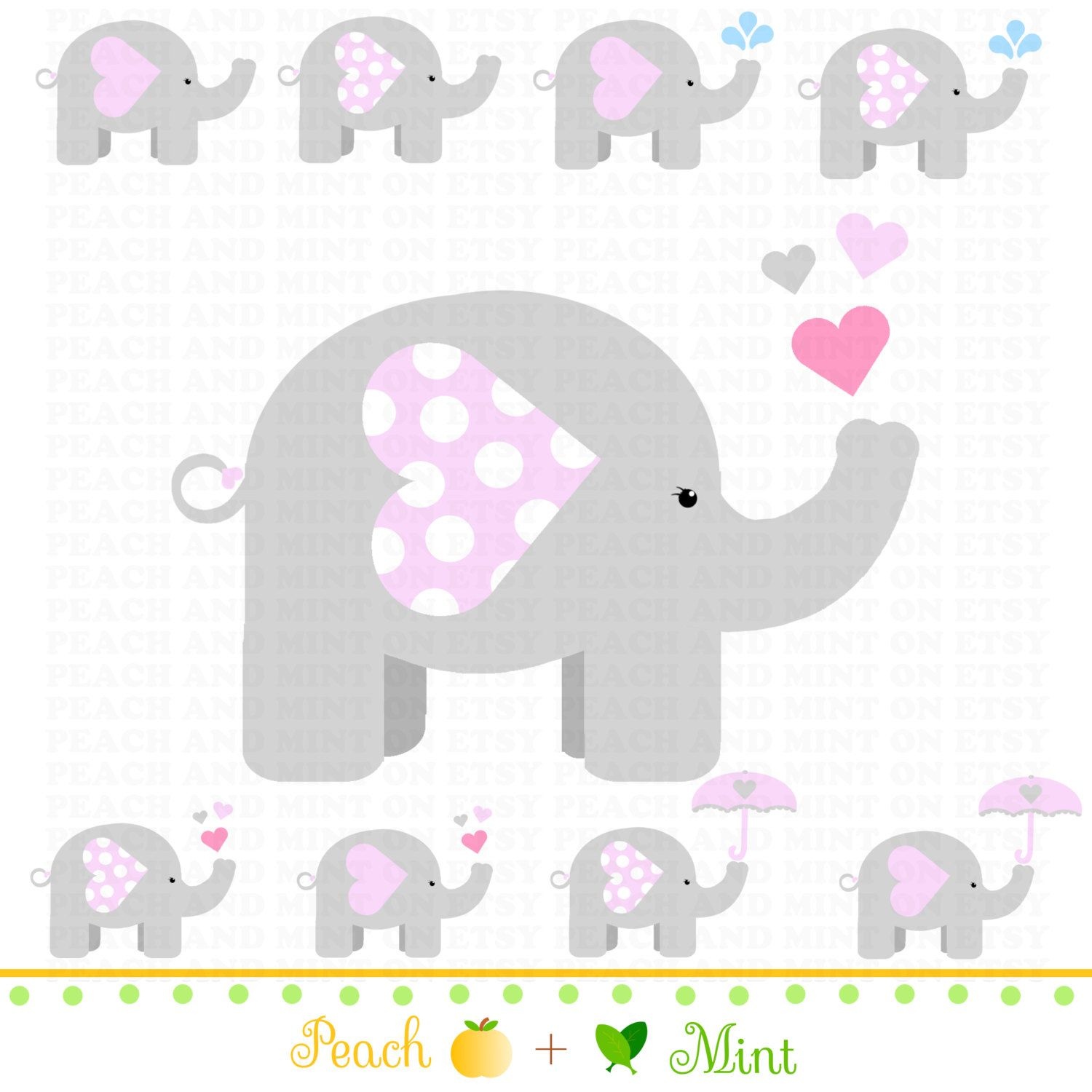Pinterest - Free Printable Elephant Baby Shower