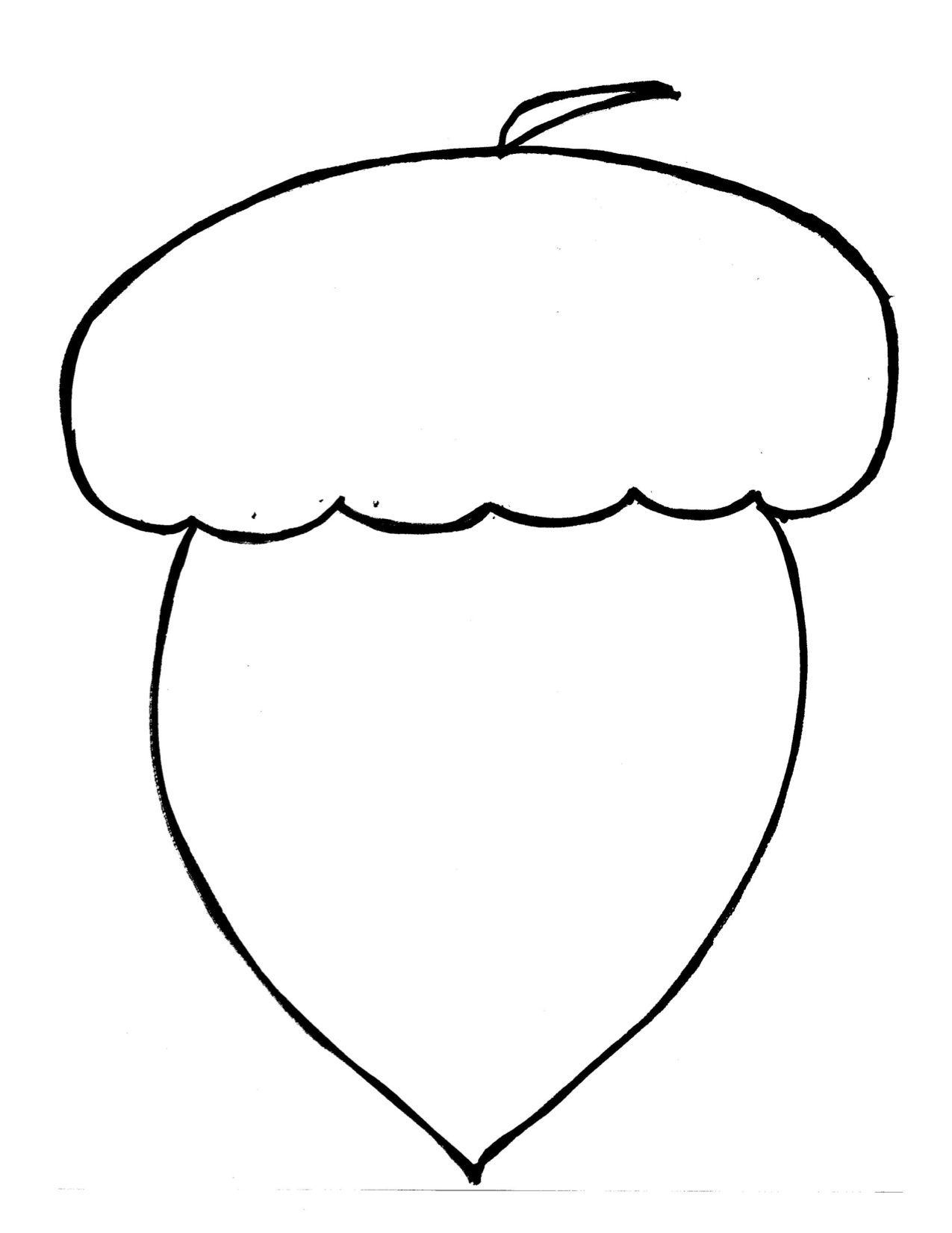 Acorn Template Free Printable