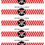 Pirate Birthday Party With Free Printables | Free Label Printables   Free Printable Pirate Cupcake Toppers