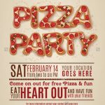 Pizza Party Invitation Template Free   Invitation Templates Design   Free Printable Flyers For Parties