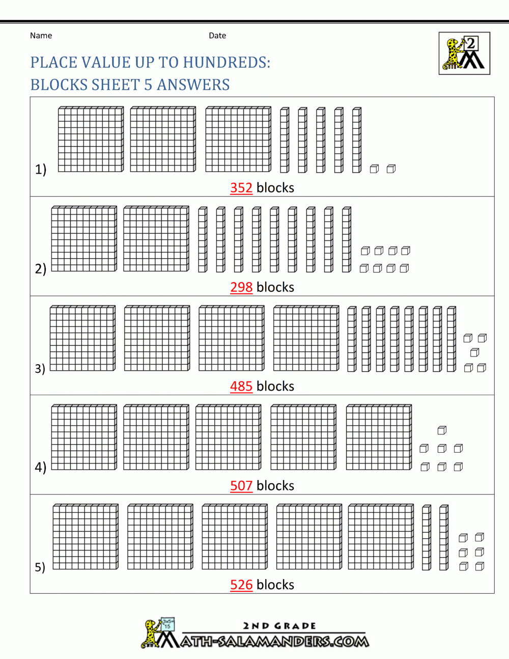 Free Printable Base Ten Block Worksheets Free Printable