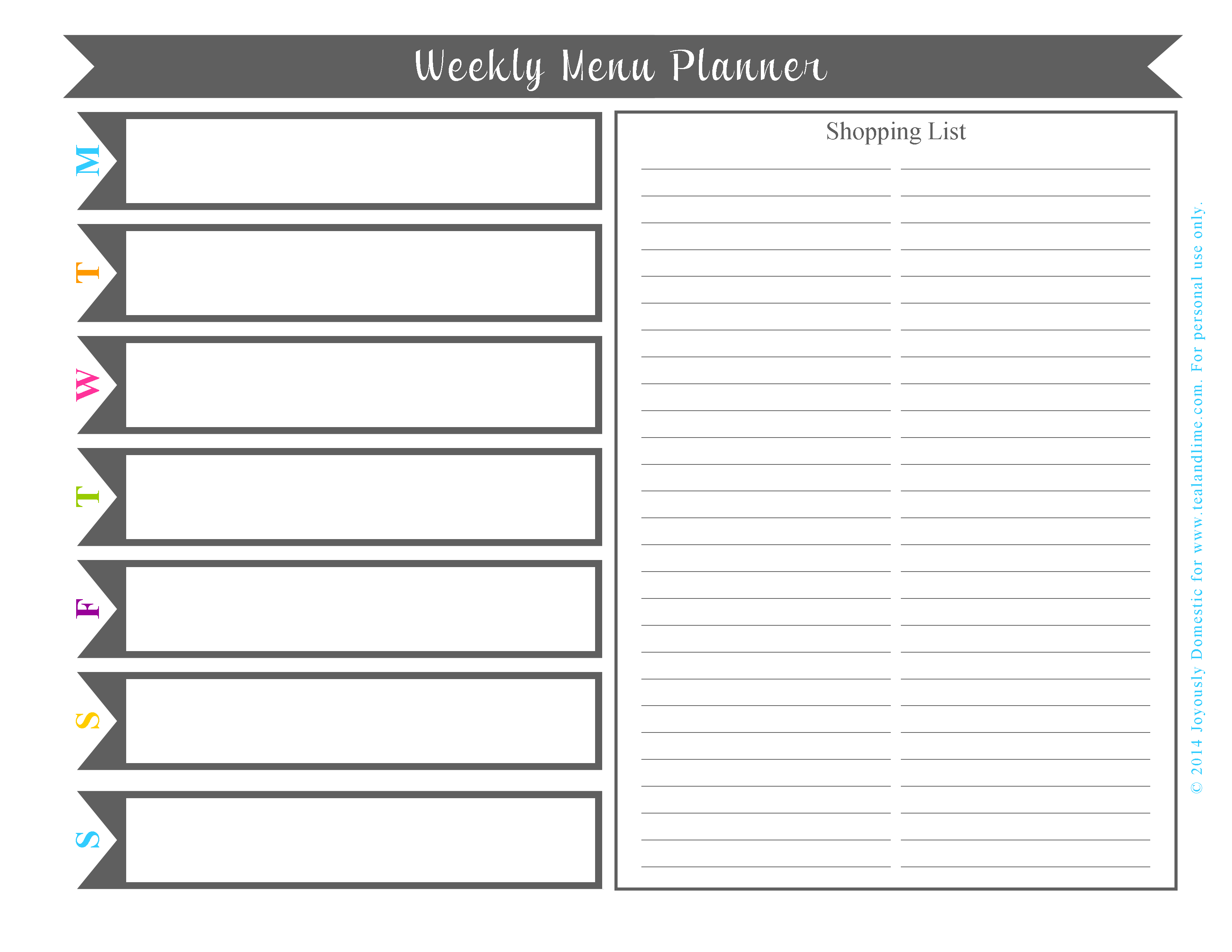 Plan Your Weekly Dinner Menu In Under 30 Minutes (Free Printable) - Weekly Menu Free Printable