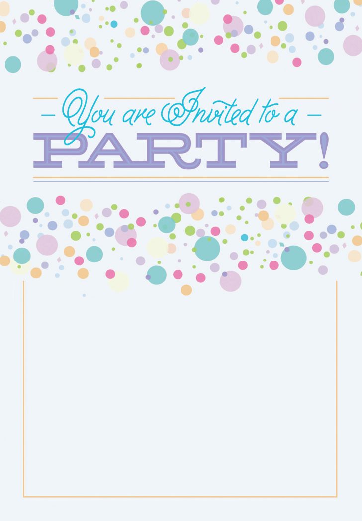 Free Printable Polka Dot Birthday Party Invitations