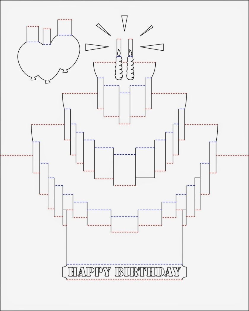 Pop Up Birthday Card Template | My Birthday | Pop Up Card Templates - Free Printable Pop Up Birthday Card Templates