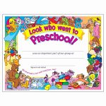 Preschool Certificate Templates Awesome Free Printable Preschool   Free Printable Children's Certificates Templates