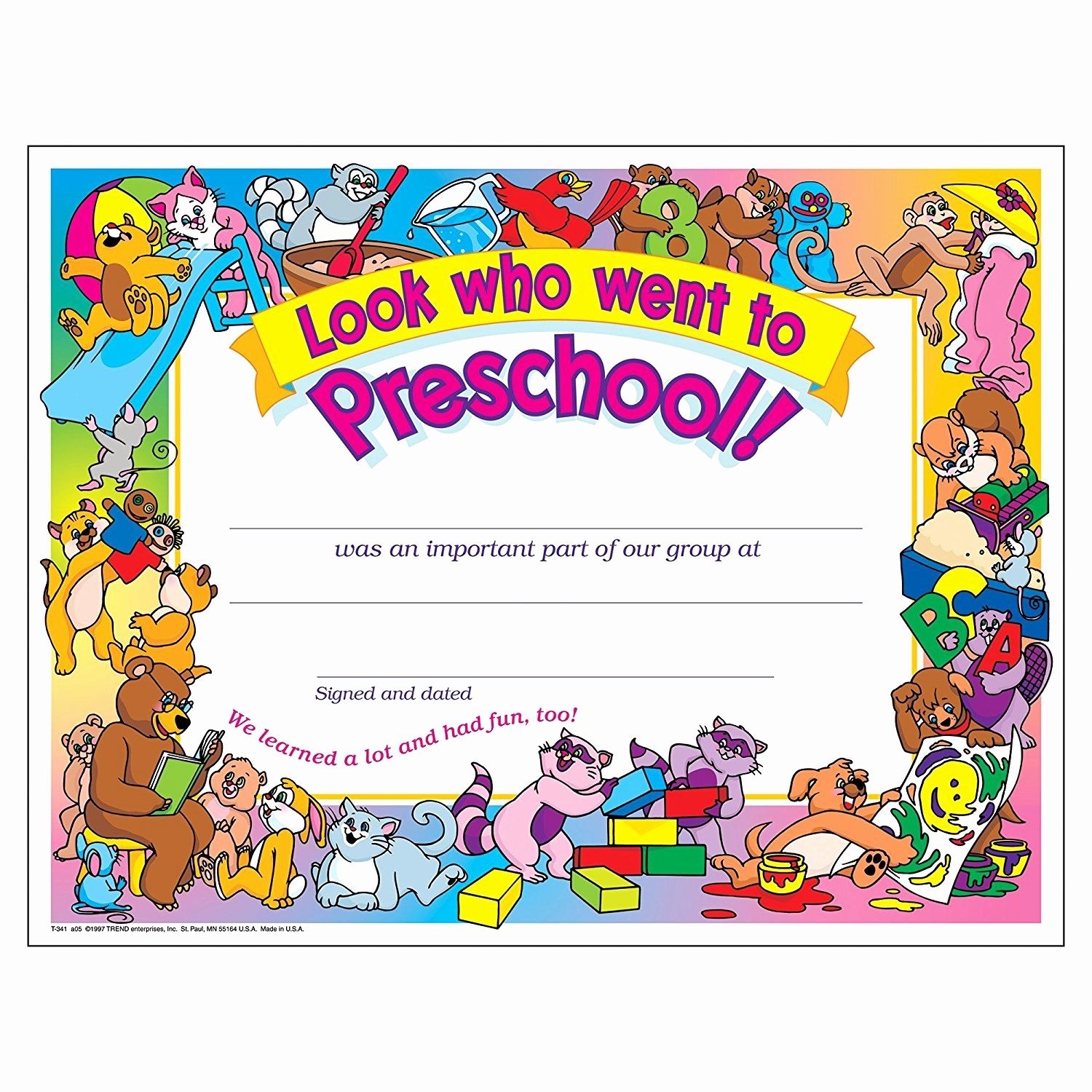 Preschool Certificate Templates Awesome Free Printable Preschool - Free Printable Children&amp;#039;s Certificates Templates