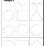 Preschool Shapes Tracing Worksheet | Printable Worksheets   Large Printable Shapes Free