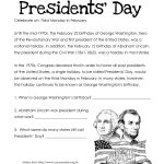 Presidents' Day (Free Worksheet) Updated | Squarehead Teachers   Free Printable Presidents Day Worksheets