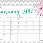 Pretty Printable Calendar 2017   Printable Calendar & Birthday Cards   Free 2017 Printable
