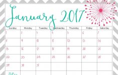 Pretty Printable Calendar 2017 – Printable Calendar & Birthday Cards – Free 2017 Printable