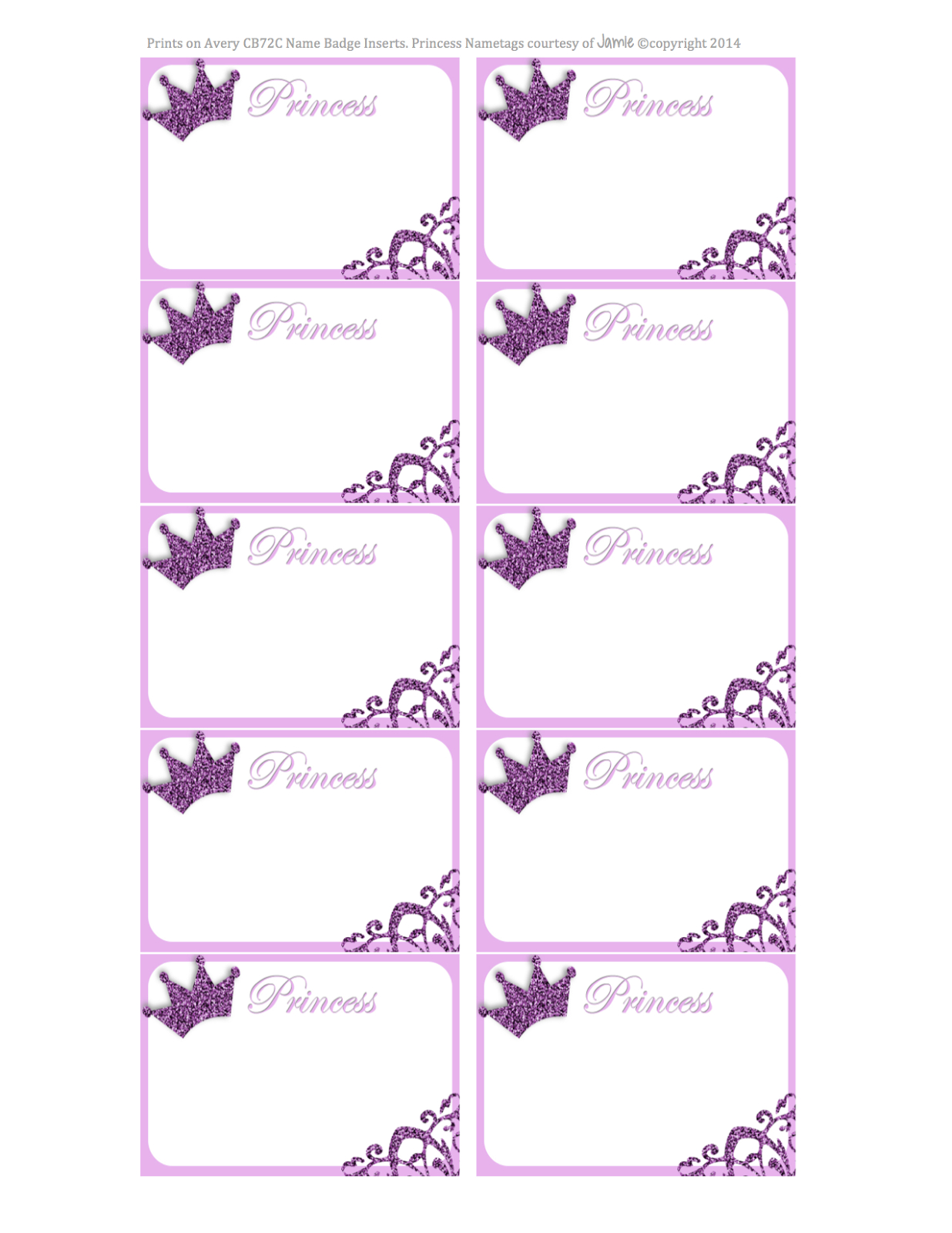 Princess Labels - Free Printable | Kids | Printable Labels - Free Printable Name Labels For Kids