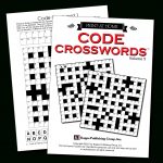 Print At Home Code Crosswords – Kappa Puzzles   Free Printable Variety Puzzles