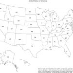 Print Out A Blank Map Of The Us And Have The Kids Color In States   Free Printable Usa Map