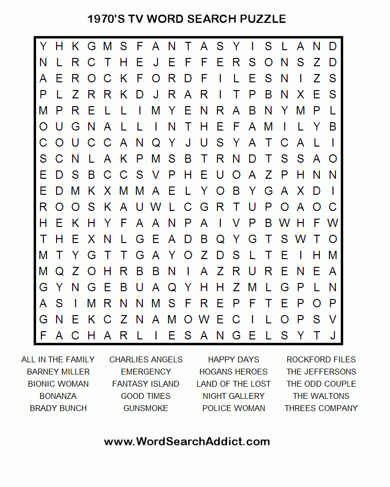 Print Out One Of These Word Searches For A Quick Craving Distraction - Free Printable Music Word Searches