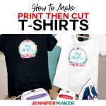 Print Then Cut Cricut Transfer T Shirts   Jennifer Maker   Free Printable Christmas Iron On Transfers