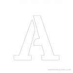 Printable 3 Inch Letter Stencil A  Has Full Alphabet | Typography   Free Printable 12 Inch Letter Stencils