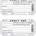 Printable Admit One Invitations Coolest Free Printables | Weddeng   Free Printable Ticket Invitations
