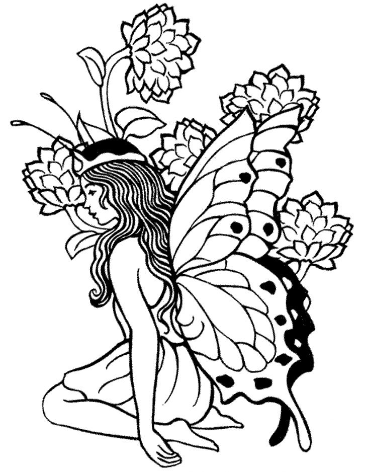 Free Printable Coloring Pages Fairies Adults