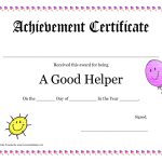 Printable Award Certificates For Teachers | Good Helper Printable   Good Behaviour Certificates Free Printable