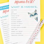 Printable Baby Shower Game: Who Knows Mommy Best? | Pregnancy | Who   Free Printable Baby Shower Games Who Knows Mommy The Best