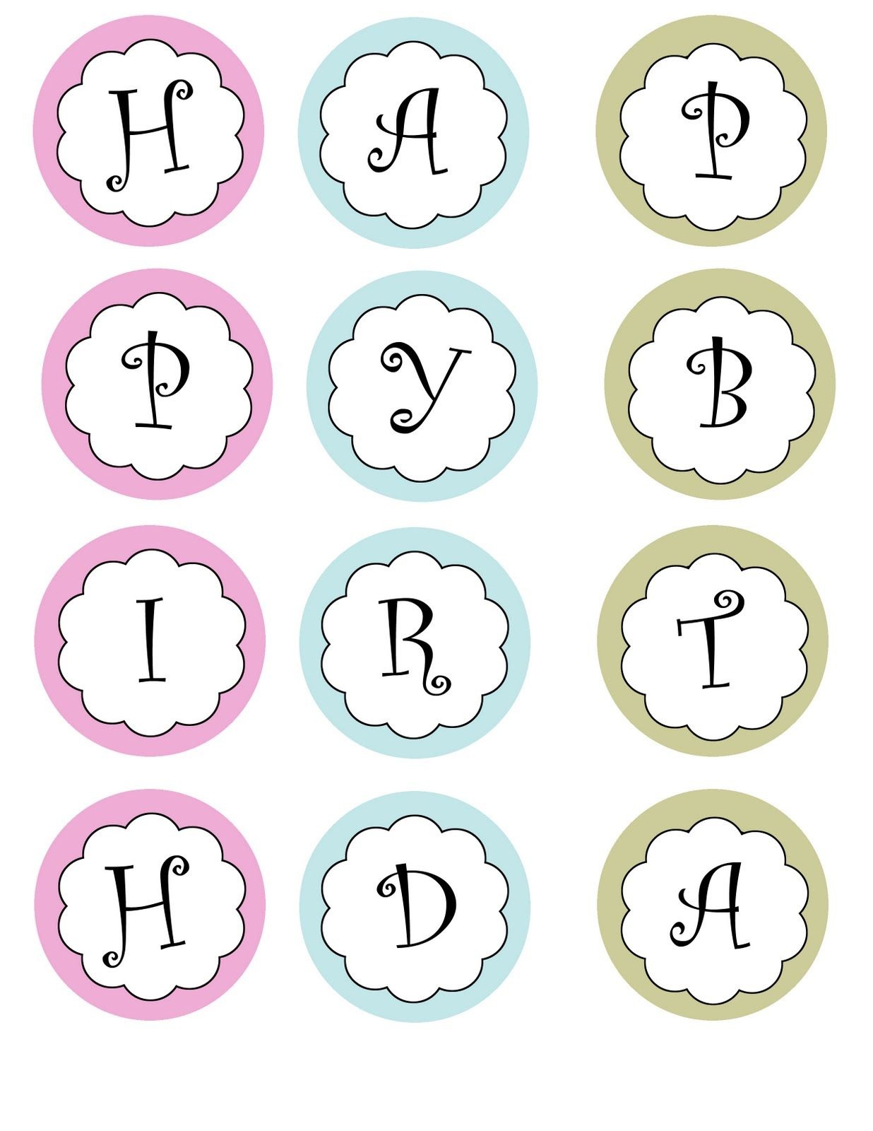 Printable Banners Templates Free | Print Your Own Birthday Banner - Free Printable Birthday Graph