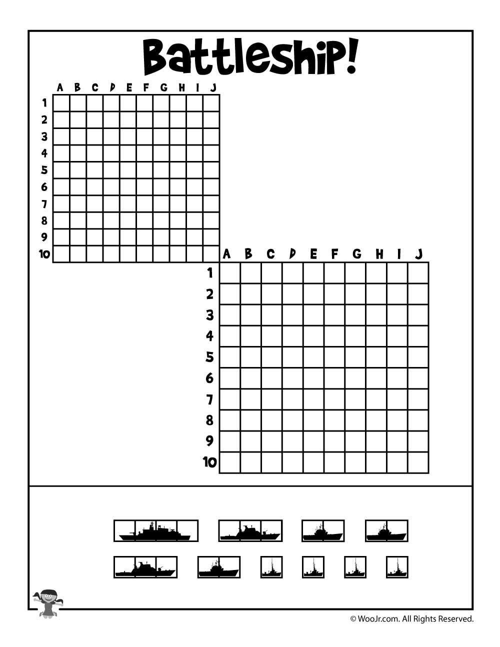 Battleship Game Printable