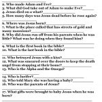 Printable Bible Quizzes   Free Bible Questions And Answers Printable