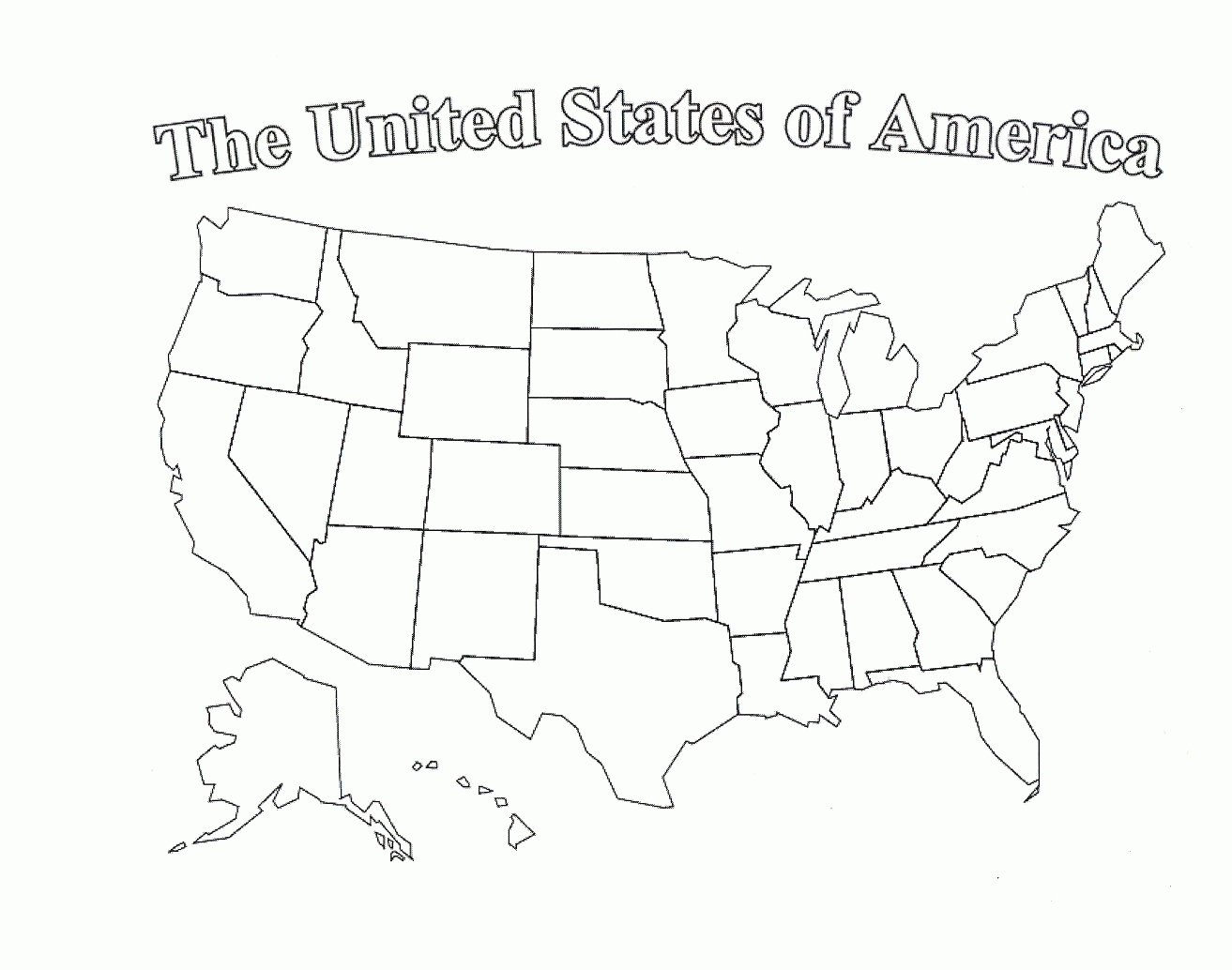 Printable Blank Us Map With State Outlines - Clipart Best | Social - Free Printable Outline Map Of United States