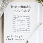 Printable Bookplates For Donated Books | The Expanding Library   Free Printable Christmas Bookplates