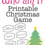Printable Christmas Game: Who Am I? | Christmas Activities 2   Free Printable Christmas Games For Family Gatherings