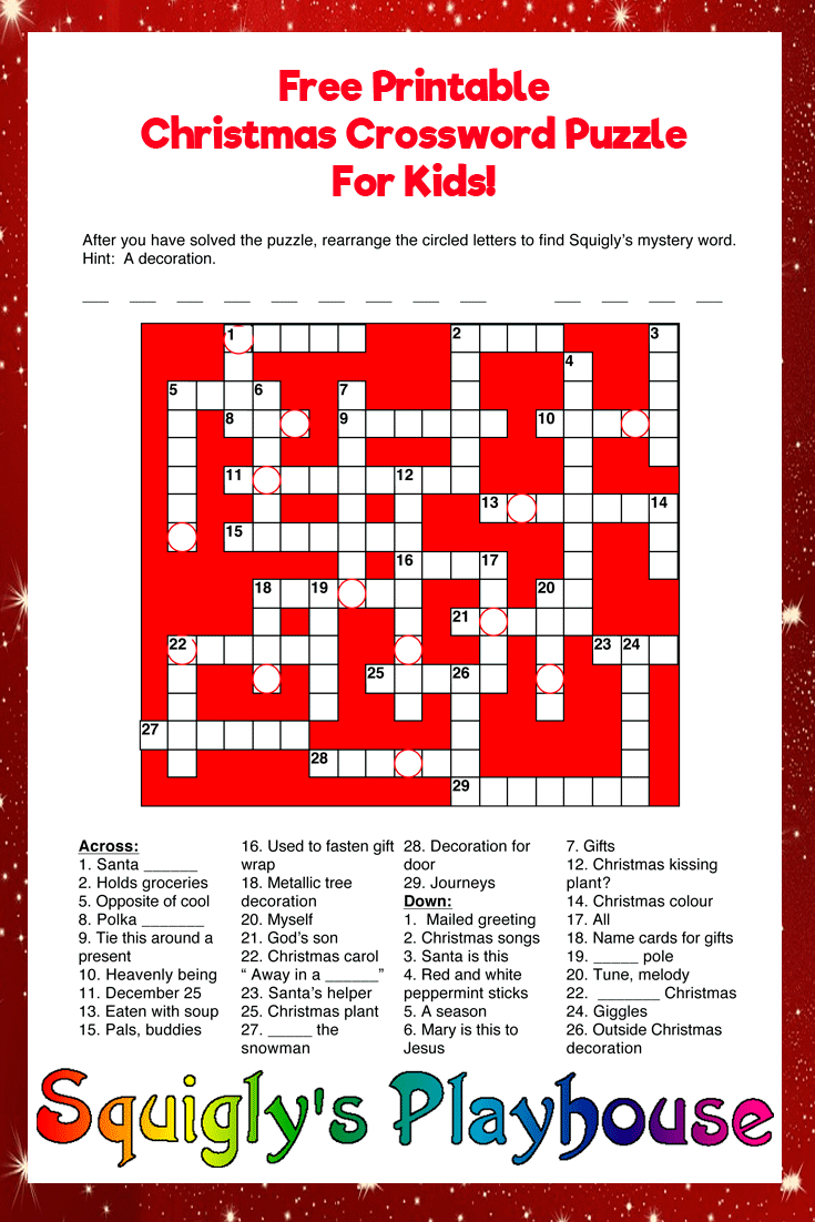 Printable Christmas Puzzles For Kids | Squigly&amp;#039;s Playhouse - Free Printable Christmas Puzzle Games