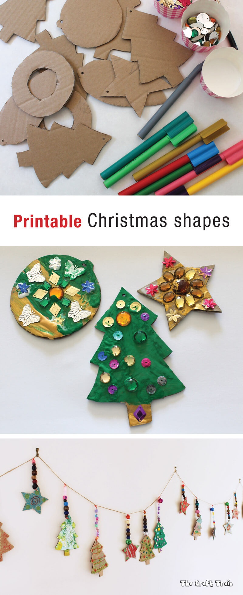 Printable Christmas Shapes | The Craft Train - Free Printable Christmas Cutouts