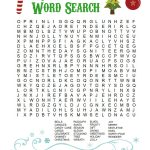 Printable Christmas Word Search For Kids & Adults   Happiness Is   Free Printable Christmas Word Search