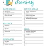 Printable Cleaning Checklists For Daily, Weekly And Monthly Cleaning   Free Printable Cleaning Schedule